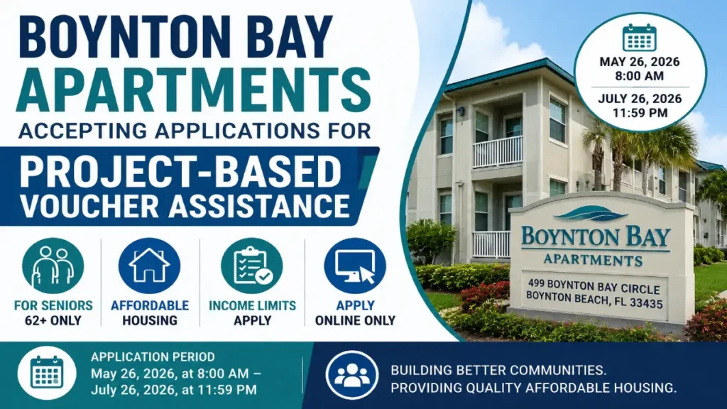 Boynton Bay Apartments Project-Based Voucher Assistance